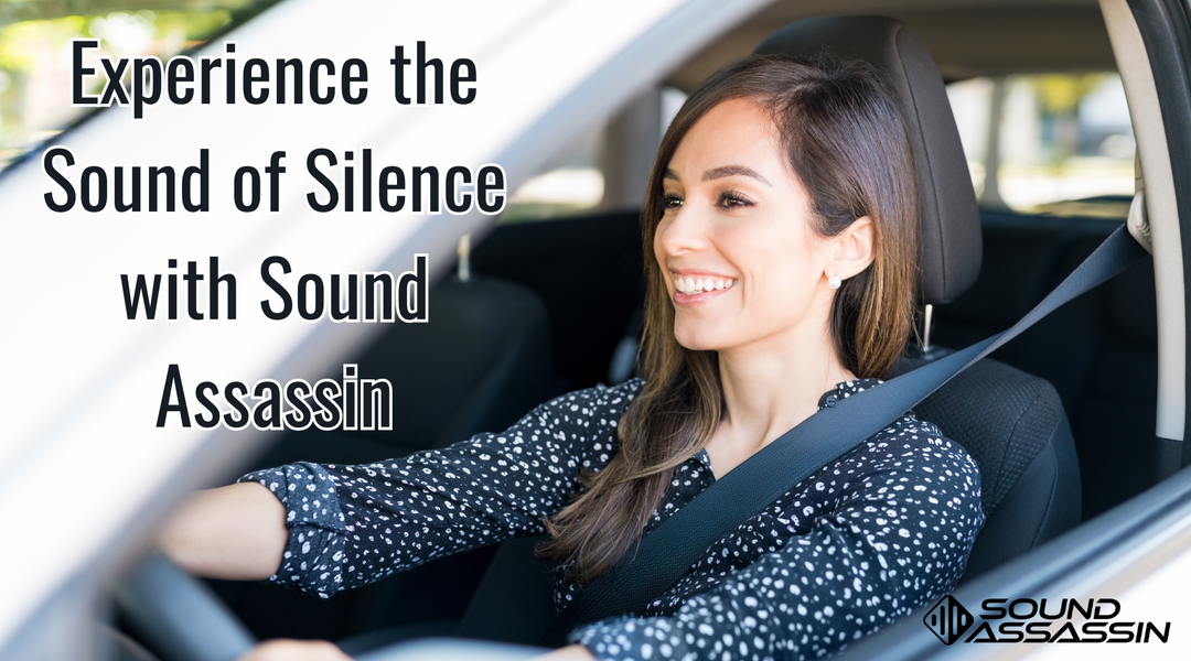 Person smiling and enjoying a peaceful, noise-free ride after installing Sound Assassin
