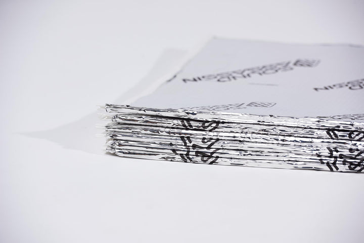 Sound Assassin Sound Damping Mats with Radiant Barrier Layer - 80 Mil Thickness